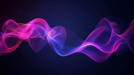 Abstract pink and blue wave background