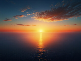 Obraz premium Sunrise at the Sea wallpaper