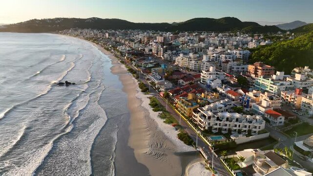 Aerial view of Bombas Beach - Bombinhas, Santa Catarina, Brazil