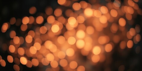 Fototapeta premium Abstract Background of Warm-toned Bokeh Lights, Ideal for Festive Designs or Holiday-themed Projects