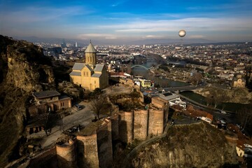 Church in the Narikala fortress. Tbilisi. Georgia
