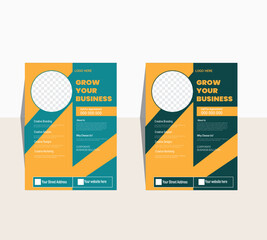 business flyer design template with vector file