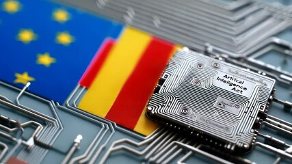 European Union Digital Technology Concept - Powered by Adobe