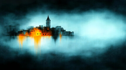 Abstract Cityscape Illustration