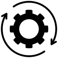 Cycle Glyph Icon