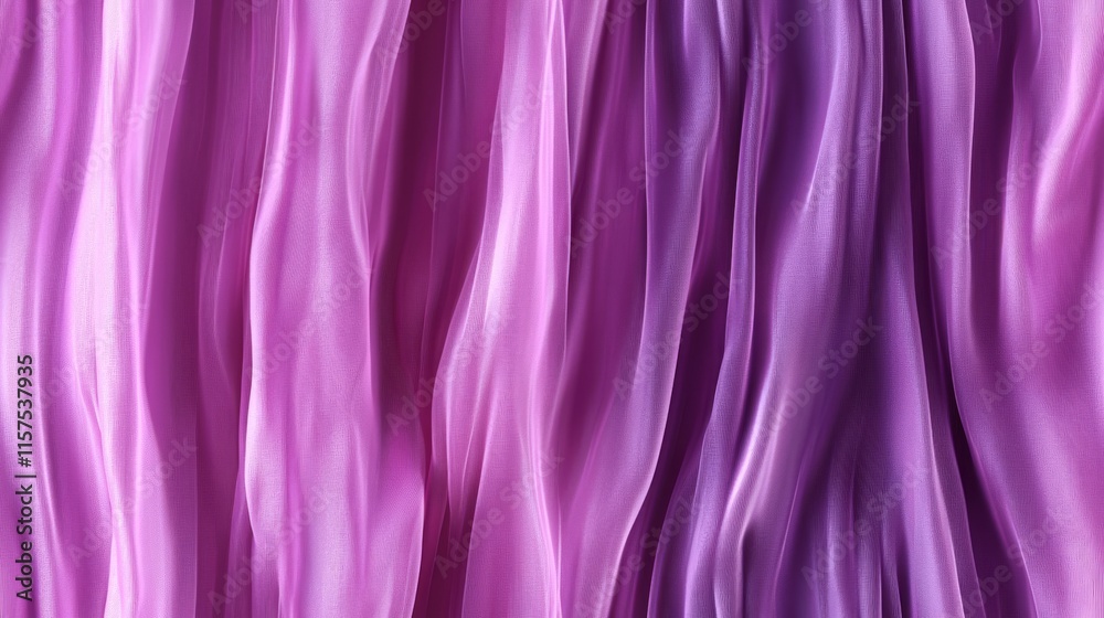 Aufkleber soft rippling waves of purple and pink fabric create a calming and elegant backdrop perfect for deco
