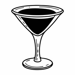 glass of martini
