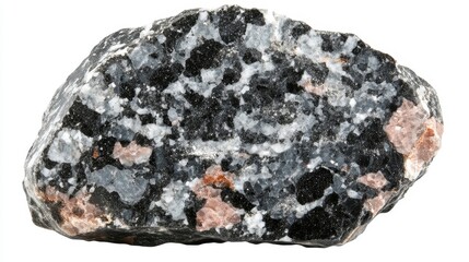 Natural Granite Sample with Quartz Inclusions