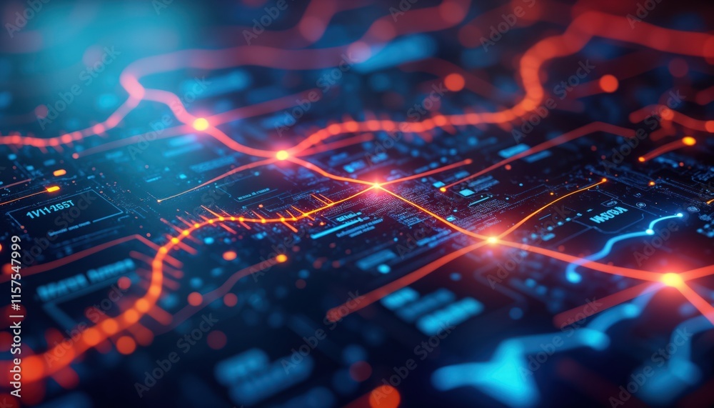 Poster digital tech roadmap shows integration of tech into business. visualizes key milestones, objectives.