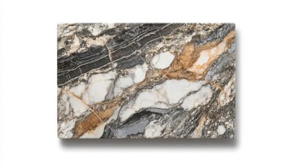 High Gloss Earthy Tone Granite Tile Sample