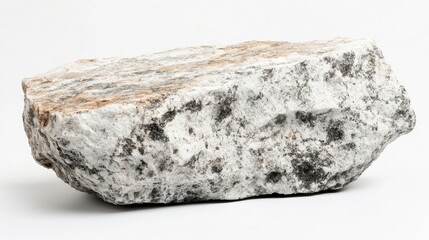 Natural Granite Block with Rugged Edges and Speckles