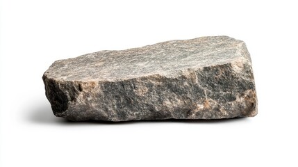 Fototapeta premium Rough Cut Granite Block with Jagged Edges
