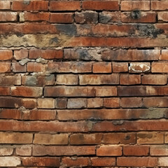 Fototapeta premium Seamless texture of brick wall.
