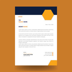Clean business and corporate letterhead template