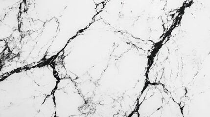 Obraz premium Dramatic White Granite with Black and Gray Veins