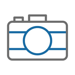 Camera icon. Concept of photography, technology, and art.