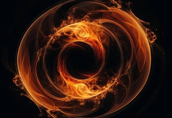 An abstract image of swirling colors resembling a galaxy or vortex