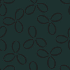 Cute hand drawn floral seamless pattern background