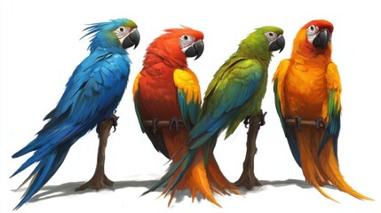 Obraz premium Exotic bird care requires specialized knowledge of diet and habitat.