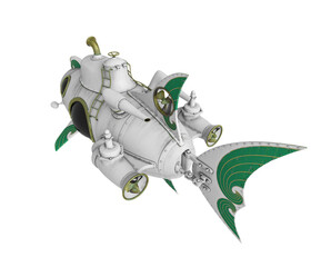 submarine cartoon cool rear top view