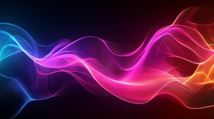 Naklejka premium Abstract colorful wave background