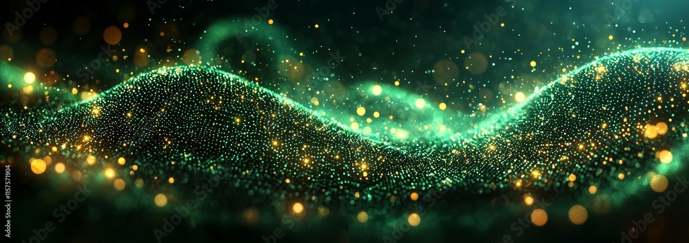 Poster an abstract digital connection structure rendered in 3d, featuring a technology background with dots