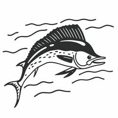 silhouette of a fish