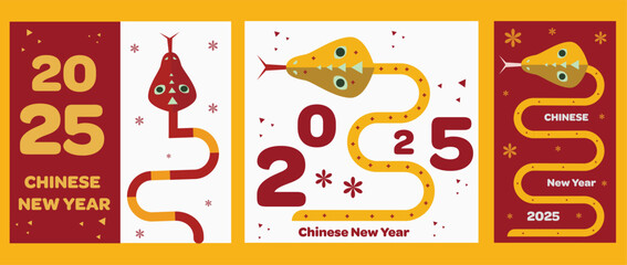 Lunar new year background, poster, 2025 Chinese New Year, snake new year, Happy New Year 2025