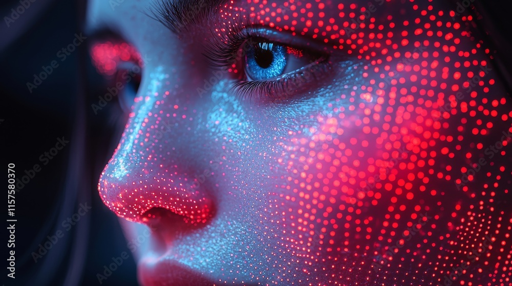 Poster a system for facial recognition that includes an interface for facial recognition and 3d scanning te