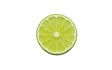 lime on white background