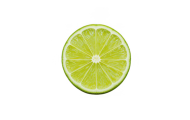 lime on white background