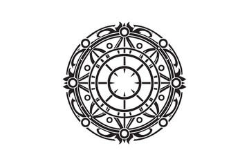 simple black an white gasket vector silhouette isolated on a white background