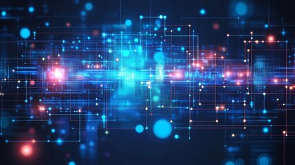 Naklejka premium Abstract digital network connection background
