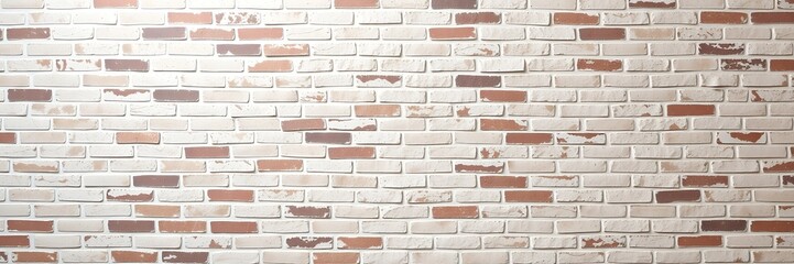 Rustic White Brick Wall: A Textured, Vintage Background Image
