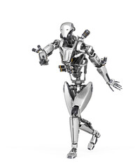 apocalypse cyborg is walking very slow