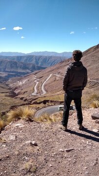 curvas da estrada Cuesta de Lip&aacute;n (RN 52), argentina