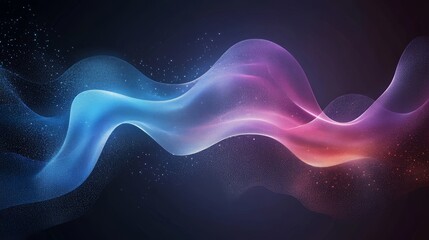 Glowing abstract wave design. Perfect for backgrounds or digital art.