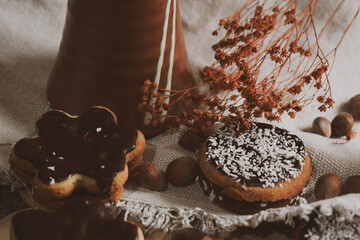 Christmas cookies still life photography. Holiday spirit