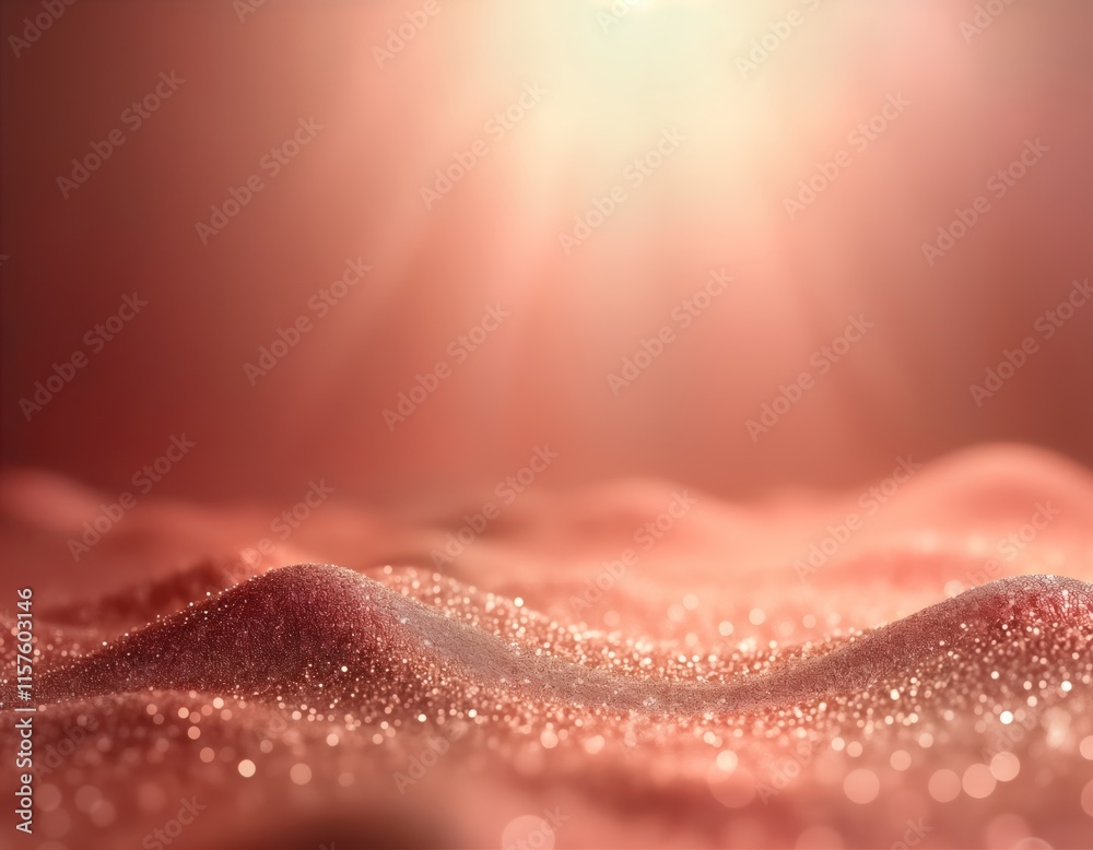 Poster abstract rose gold background with glittering texture. soft focus creates blurred effect. elegant de