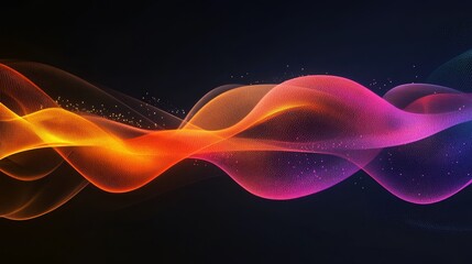 Abstract colorful wave background