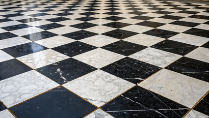 Elegant black and white floor design interior space photography modern aesthetic low angle visual harmony