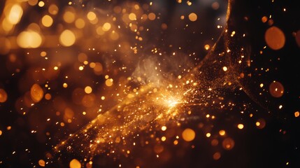 Obraz premium Welding Sparks in Action: Fiery Industrial Scene