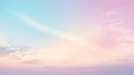 Obraz premium Pastel Sky at Sunrise/Sunset: Dreamy, Colorful Landscape