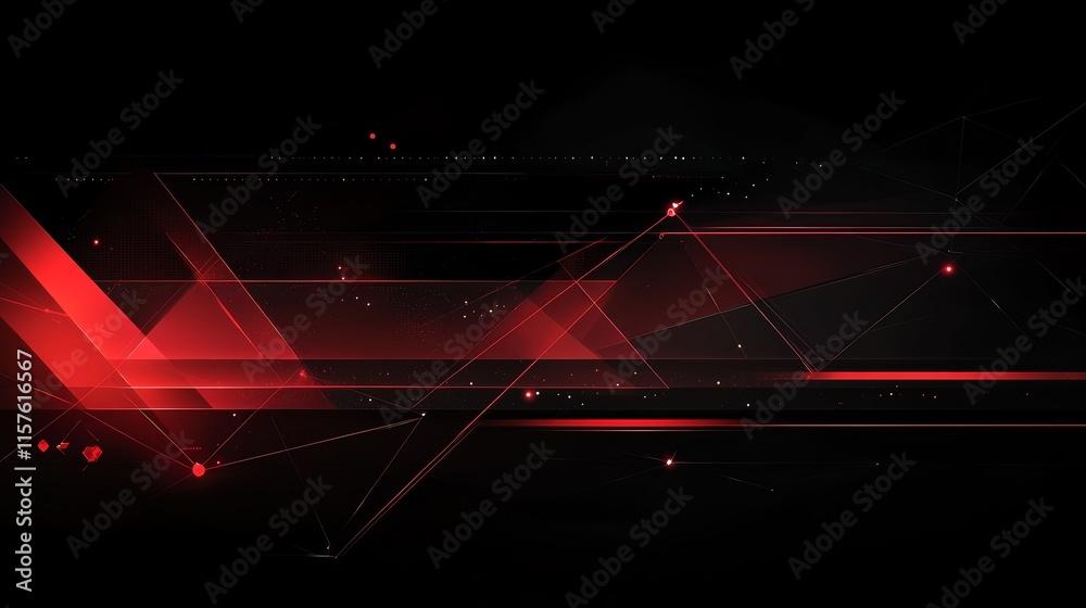 Poster abstract red and black background. futuristic technology design.