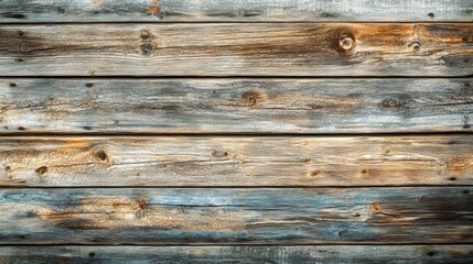 Fototapeta premium Vintage Wooden Plank Wall Texture - Rustic Horizontal Wood Design