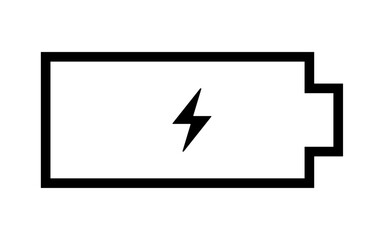 battery Charge icon Horizontal vector illustration