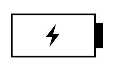 battery Charge icon Horizontal vector illustration