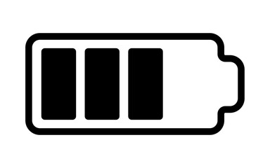 battery icon Horizontal vector illustration