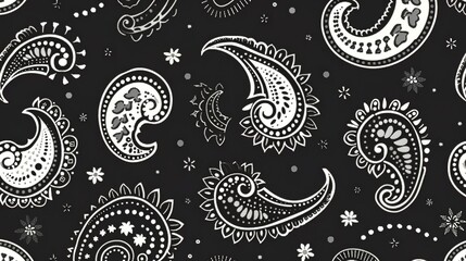paisley pattern wallpaper
