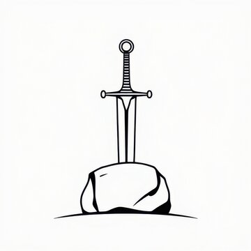 excalibur icon sign vector
